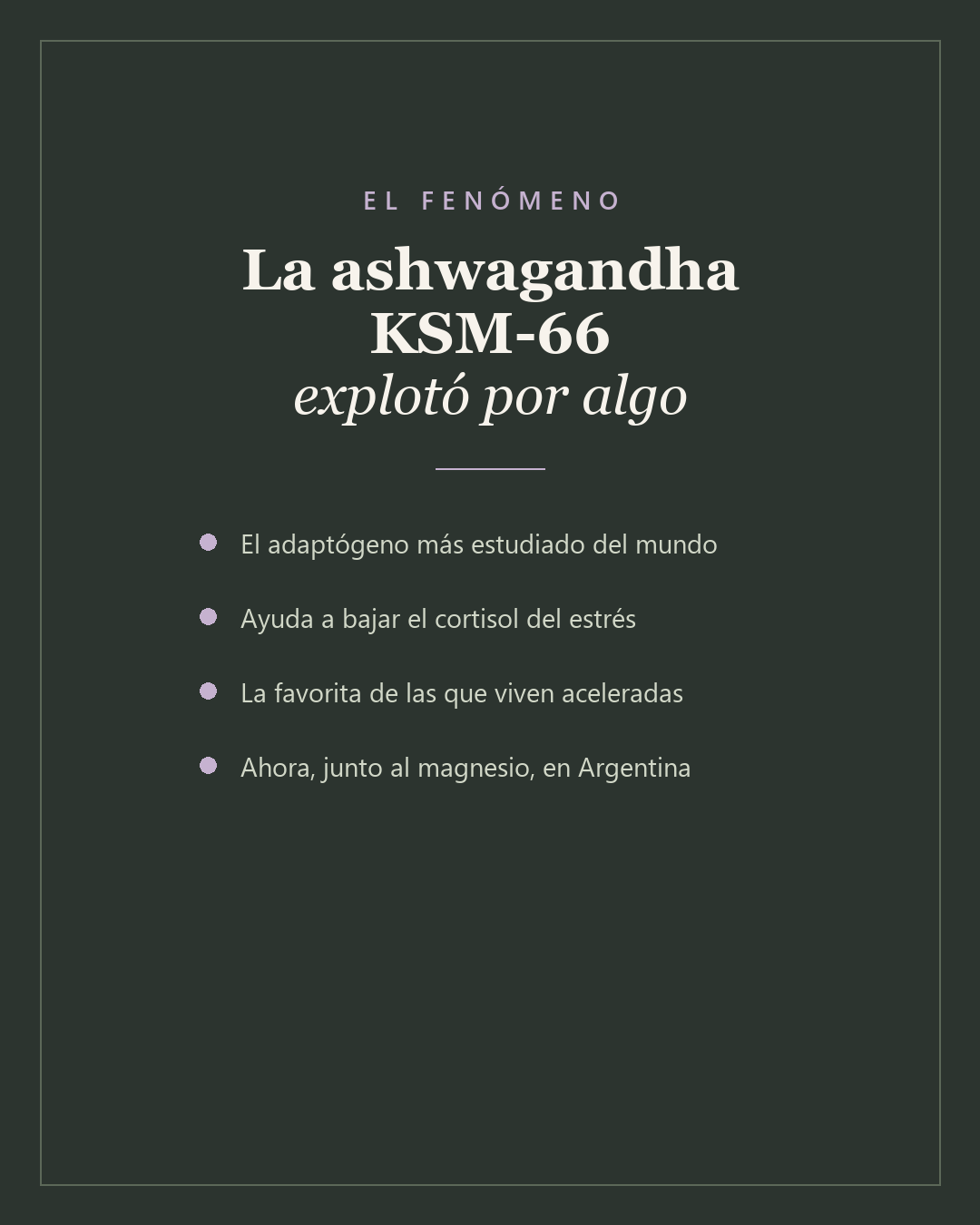 Descanso & Equilibrio™ — Magnesio + Ashwagandha