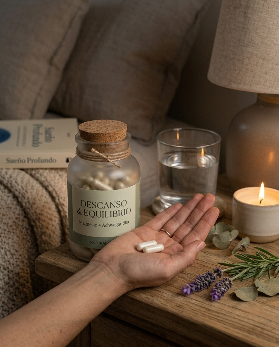 Descanso & Equilibrio™ — Magnesio + Ashwagandha