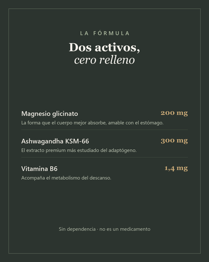 Descanso & Equilibrio™ — Magnesio + Ashwagandha