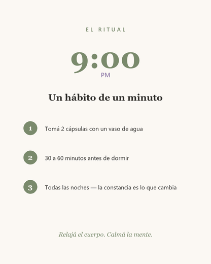 Descanso & Equilibrio™ — Magnesio + Ashwagandha