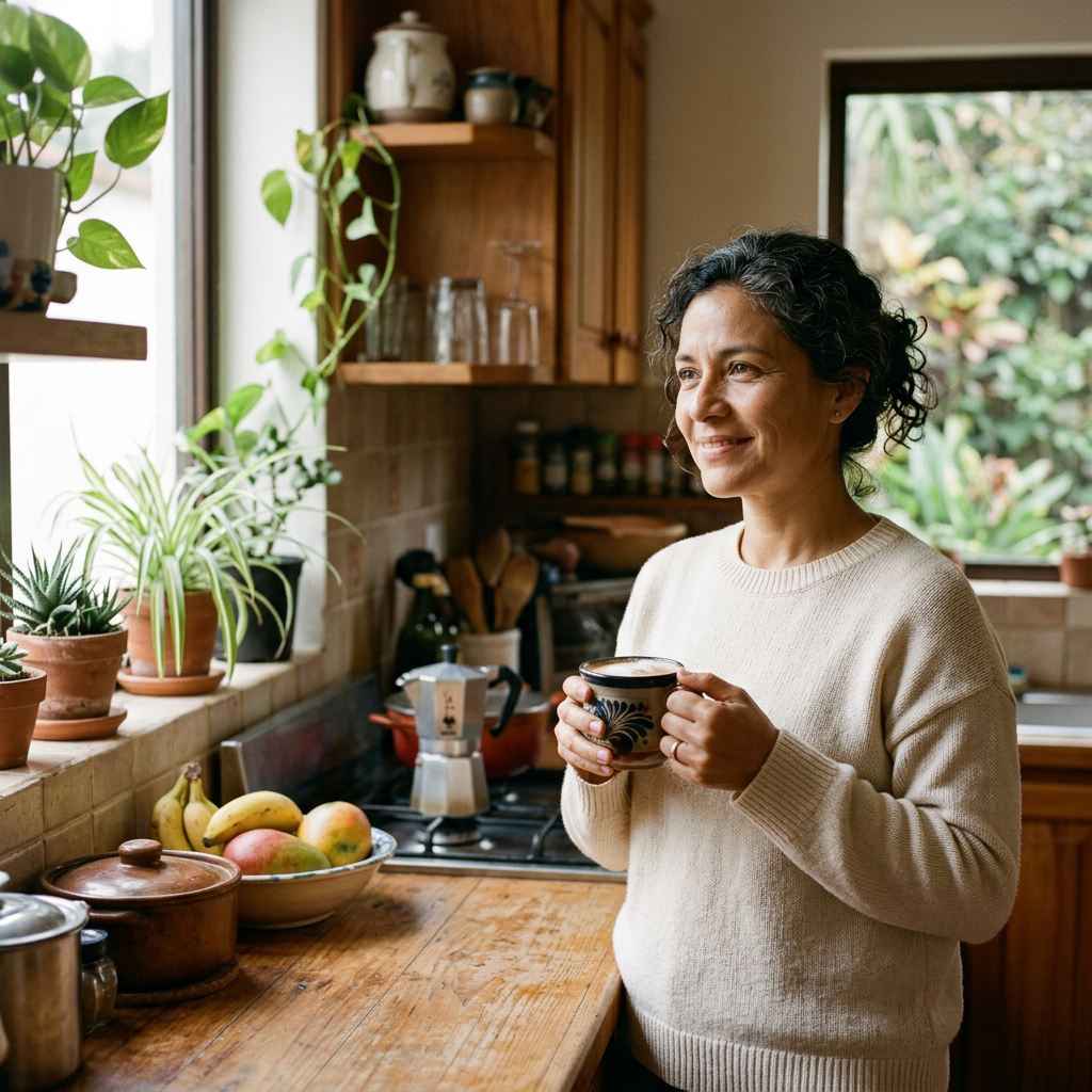 Vero, 44, con calma por la mañana
