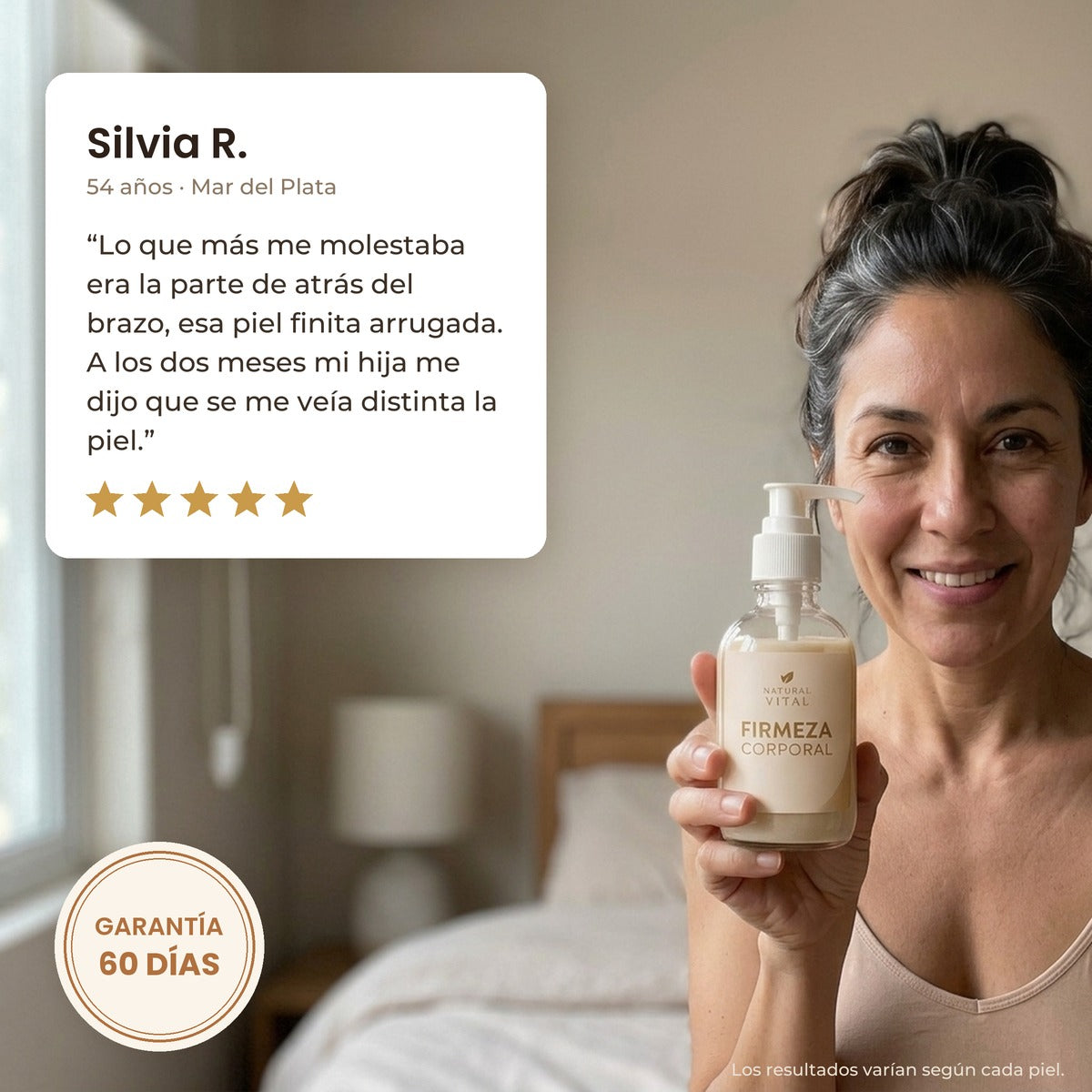 Opinión de Silvia R. y garantía de 60 días