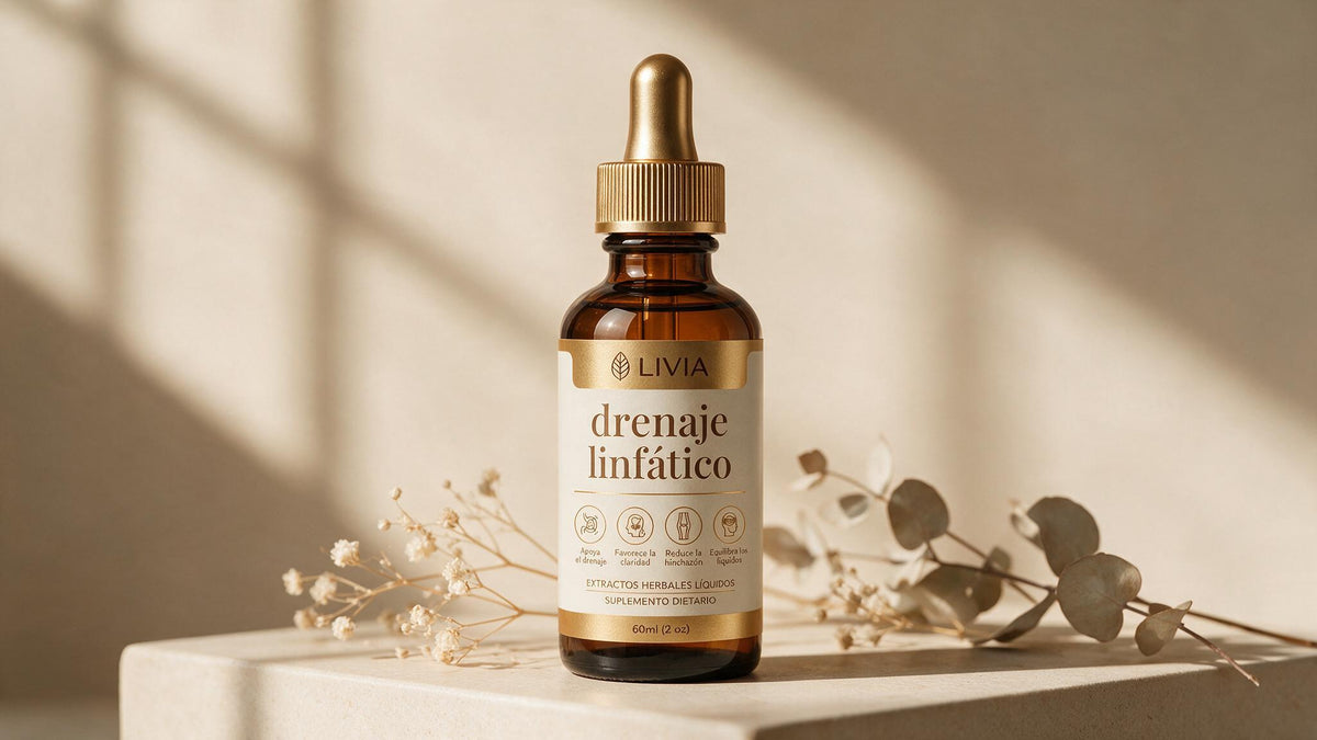 LIVIA gotas de drenaje linfático, frasco de 60 ml