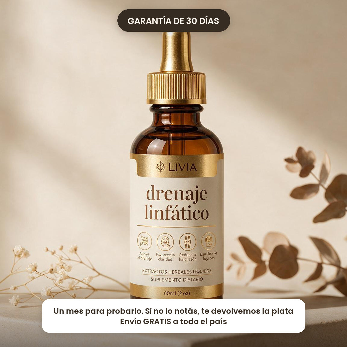 LIVIA™ — Gotas de Drenaje Linfático