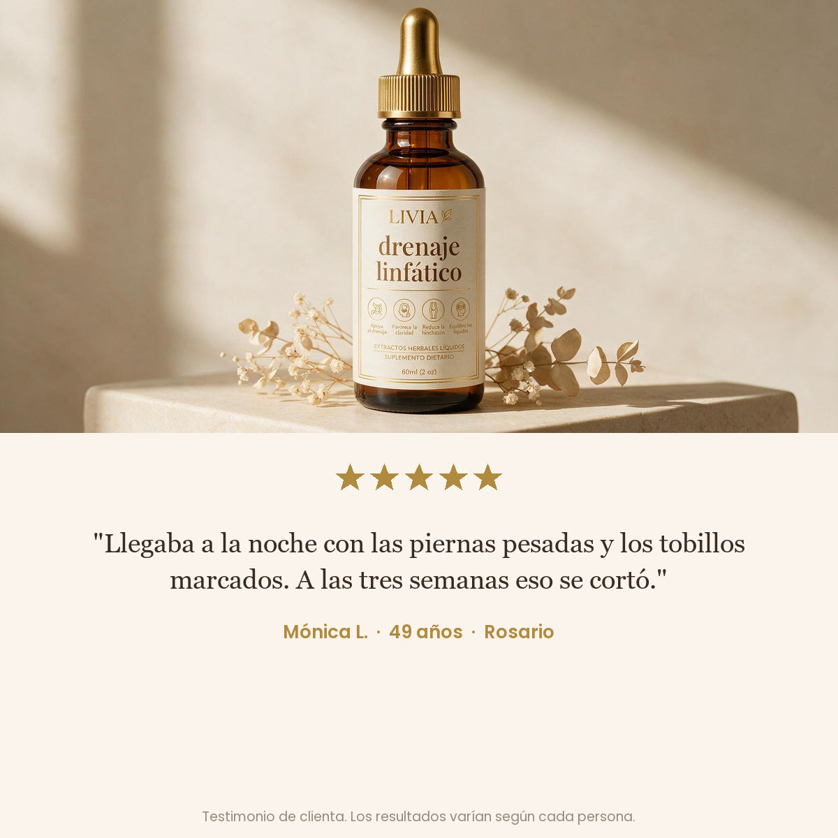 LIVIA™ — Gotas de Drenaje Linfático