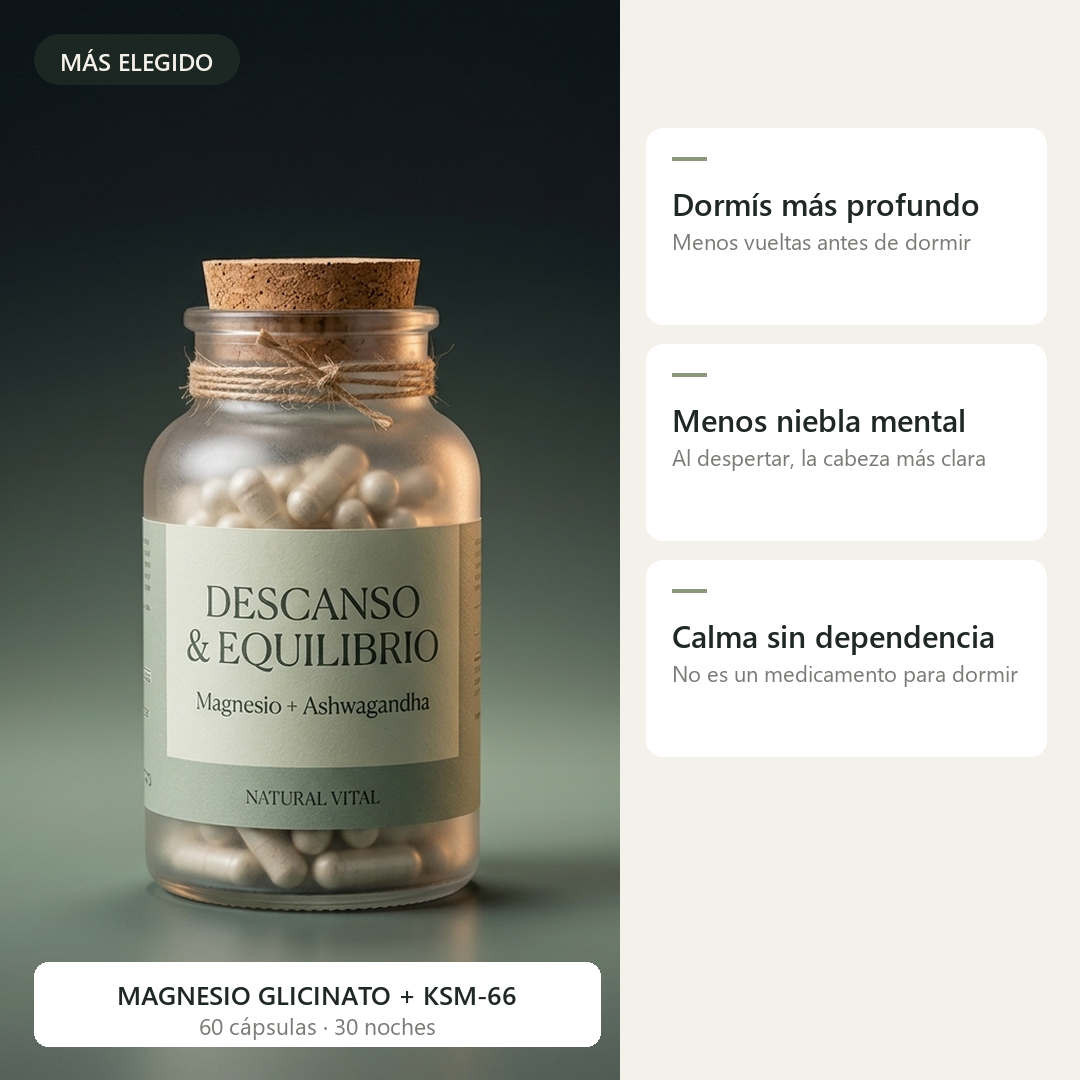 Descanso & Equilibrio™ — Magnesio + Ashwagandha