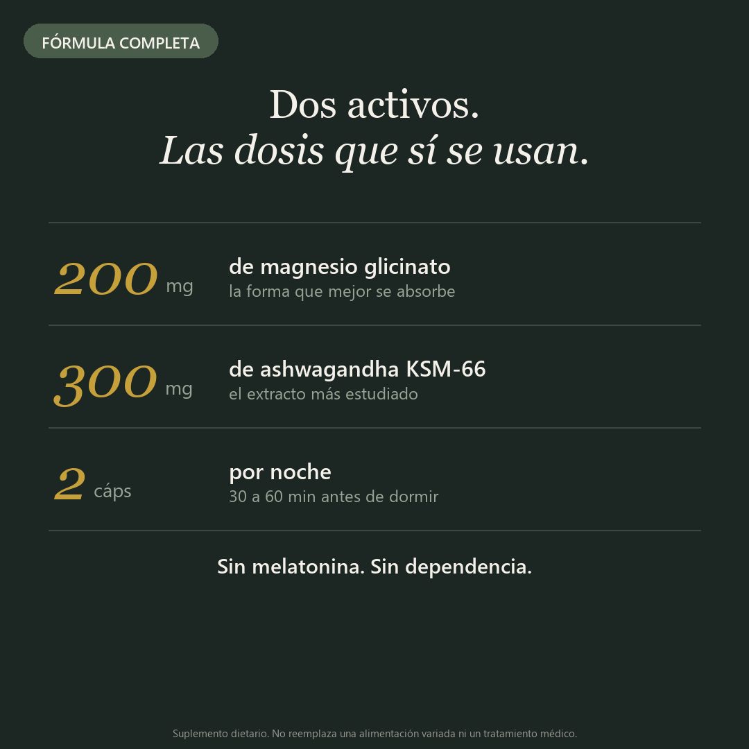 Descanso & Equilibrio™ — Magnesio + Ashwagandha
