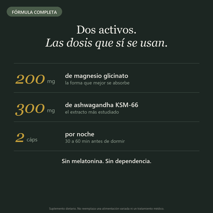Descanso & Equilibrio™ — Magnesio + Ashwagandha