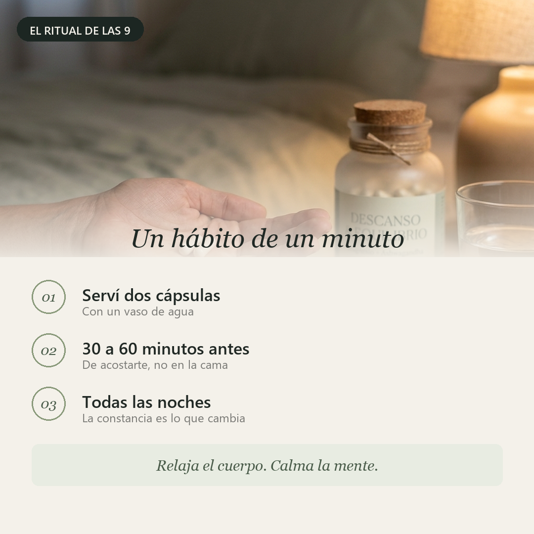 Descanso & Equilibrio™ — Magnesio + Ashwagandha